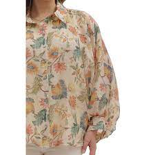 Ecru floral shirt