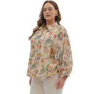 Ecru floral shirt